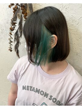 ヘアスタジオニコ(hair studio nico...) インナーグリーンカラー★