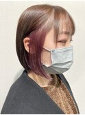 ボブ × インナーカラー♪