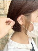 ミニボブ/ベージュ/インナーカラー/ブラウン◎20代30代40代
