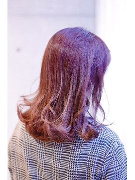アドミラル ベー ヘアーデザイン(Admiral b Hair design) 白髪染め濃厚ピンク！堀江美容室 /メンズ/南堀江 /新町/髪質改善