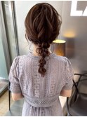 編みおろしヘアセット