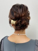 ヘアセットサロン サロンエイミー(salon aemii)&nbsp;ヘアアクセサリーでもっと華やかなアップヘア
