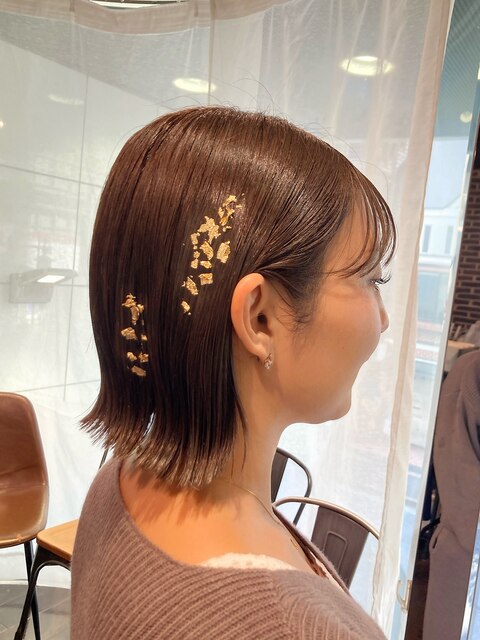 ボブのシンプルヘアセット☆【鈴木智美】