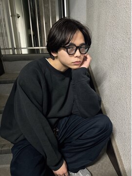 グラッジ 池袋(GLADGE) ニュアンスパーマ、センターパート、韓国