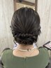 お出かけ前に可愛く♪カラー&カット&内部補修3stepTR&ヘアセット→15000