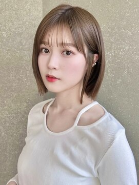 レーヴバイロンド 仙台(Reve by Lond) 韓国風顔まわりレイヤーカットボブミニウルフ髪質改善仙台前髪