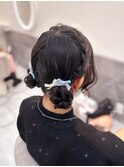 ツインお団子【クランソア】ヘアメ/ヘアセット/心斎橋ヘアメ