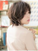 ★似合わせカット抜け感ニュアンスパーマミニウルフ30代40代★1