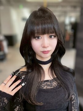 ワン バイ ジ エクト(One by The Ect) 【韓国風ヘア】姫カットレイヤー/韓国風巻き/くすみベージュ