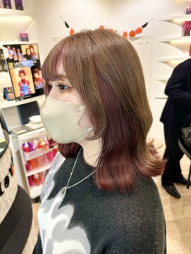 アーチバイケンジ(arch by kenje) ミルクティーベージュ×カシス