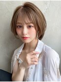30代40代に人気の大人かわいい前髪ありのくびれショート