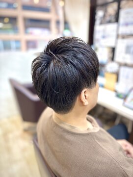 トレセッテ(tre sette) メリハリボブスタイル/メンズカット