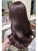 ミディアムレイヤー顔周りレイヤーハッシュカット韓国へア