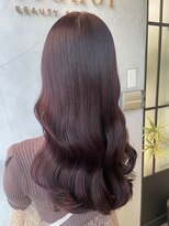 エレノア 自由が丘店(Eleanor) ツヤ×ピンク×暗めカラー