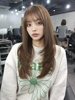 ラベル 渋谷(LAVEL)&nbsp;韓国レイヤー/ブリーチなしベージュ/髪質改善トリートメント