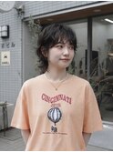 新宿マッシュウルフパーマショートウルフ曙橋若松河田20代30代