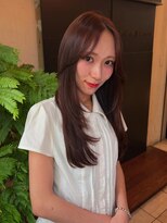 ナナナ パレナ 大津膳所店(nanana parena) ミネラル髪質改善/ほんのりピンクブラウン艶髪ストレート