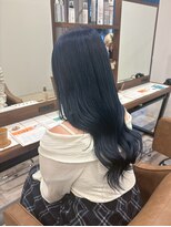 ニュースエン(newseN:) ネイビーブルー/ダブルカラー/ケアブリーチ/髪質改善/新潟