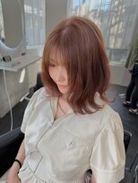 コアブラン 原宿 明治神宮前(CORE blanc)&nbsp;ブリーチなしダブルカラー透明感カラー縮毛矯正アッシュベージュ