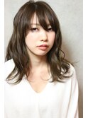 【coma】伸ばしかけ前髪にちら見えうざばんぐで柔らかセミディ