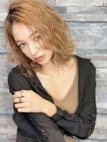 ユアーズ ヘア 恵比寿本店(youres hair)&nbsp;くせ毛パーマ　グランジュ　ラフウェーブ　愛されブラウン　小顔