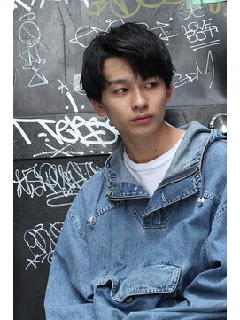 ブークル(boucle) サイドパートスマートマッシュセミウェットスタイル