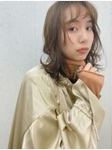 くすみベージュ/ミディアムレイヤー/高円寺