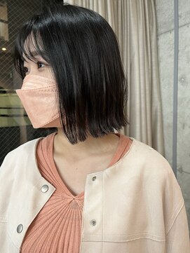 サクラ 岐阜(SAKURA) 外ハネ切りっぱなしボブ髪質改善カラー岐阜