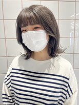 ロンドルーチェ 心斎橋(Lond luce)&nbsp;ダークアッシュ/ミディアムレイヤーカット［髪質改善/縮毛矯正］