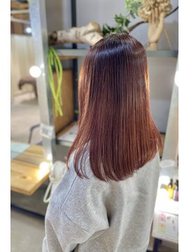 ザ ラボ アングゥ(The Labo ungu) レッドブラウン/ストレート/仙台駅