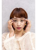 切りっぱなしボブ/外はね