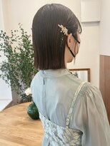 メク(meku)&nbsp;ボブの金箔を使ったタイトアレンジ＊