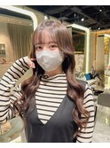 ナチュラルブラウン エクステ 10代 20代