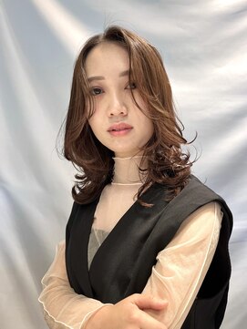 サラ 天神大名店(SARA) 【天神】無造作パーマ×ミディアム