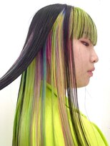 クク(QUQU)&nbsp;ロング　カラフル　デザインカラー