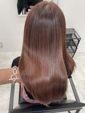 ディジョン(Dijon) 韓国顔まわりレイヤーカットグレージュオリーブベージュブラウン