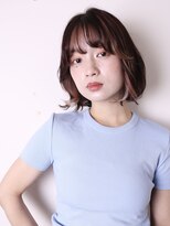 ヨファヘアー 岡本店(YOFA hair) 似合わせカット美髪切りっぱなしボブピンクブラウン0401