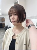 首にフィットするミニボブ