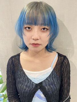 ジーナ 渋谷神南(Zina) デザインカラー！ブルー！