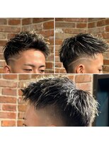 ヒロギンザ 仙台本店(HIRO GINZA)&nbsp;仙台 フェード ライン アップバング メッシュ ハイライト