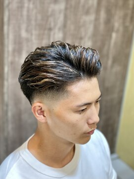 グルーマーズトウキョウ 渋谷店(GROOMER/S TOKYO) ラフカール ラルフカール オールバック フェード メンズカット