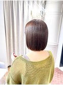 艶ボブ×パツっと丸みボブ