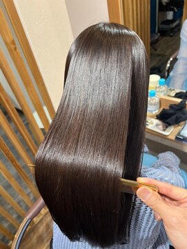 リンクス 久喜(LINKTH) 髪質改善酸性ストレート /黒髪/ネビージュ/小顔/ワンレン