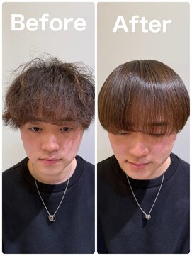 パーマ落としラボ アピッシュ 銀座(apish) パーマ落とし/メンズパーア落とし