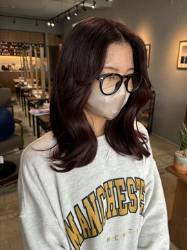 ヘアーループセラデザインワークス(Hair ruup Sela design works) 暖色カラー/ピンクレッド/チェリーレッド