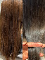 クララ カシハラ(CLALA Kashihara)&nbsp;髪質改善ビフォーアフター/ヒト幹細胞使用/美髪/艶髪