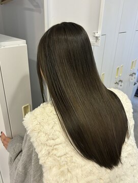 シェノン フェム 名古屋 名駅店(CHAINON×FeM#) 透け感たっぷりオリーブ/名古屋/髪質改善/レイヤーカット