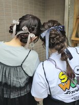 ラストーリア(La storia)&nbsp;ツインお団子と高め編みおろし♪