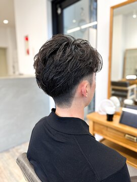 セイドット フクオカ(Say.FUKUOKA) 【メンズ★大名】フェザーパーマ×刈り上げ×センターパート