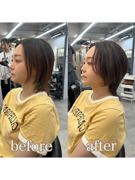 ヘアサロン ドットプラス 町田店(dot. plus) イメチェン/ホワイトブロンド/外ハネボブ/ワイドバング/町田